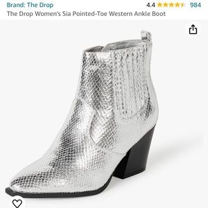 The Drop Woman’s Sia Pointed Toe Western Ankle Boot